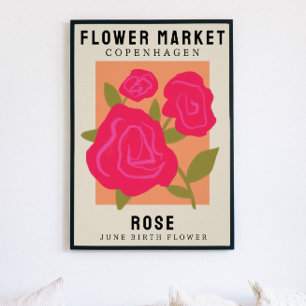 Personlig Flower Market Birtud Art Print Poster