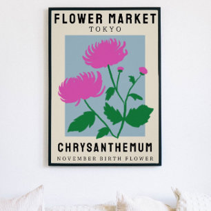 Personlig Flower Market Birtud Art Print Poster