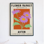 Personlig Flower Market Birtud Art Print Poster<br><div class="desc">Den här konsttryckningen finns i stil på en blomstermarknad som poster. Blommorna är Asters som är födelseblomman för september. Det finns utrymme för att anpassa texten så att du kan ändra platsen till något speciellt för dig och undertiteln till någons namn eller födelsedatum. Det skulle vara perfekt för alla som...</div>