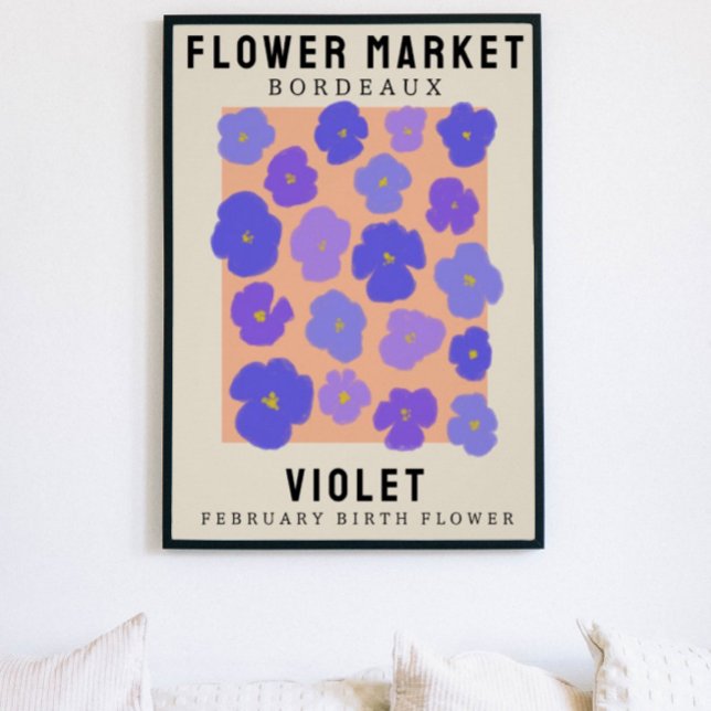 Personlig Flower Market Birtud Art Print Poster (Skapare uppladdad)