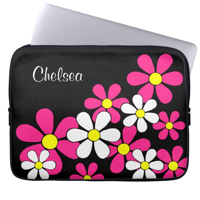 Personlig Flower Power Laptop sleeve (Framsidan)