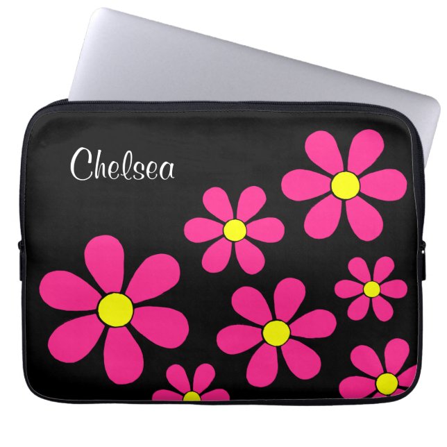 Personlig Flower Power Laptop sleeve (Framsidan)