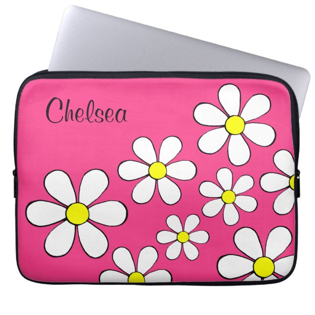 Personlig Flower Power Laptop sleeve (Framsidan)