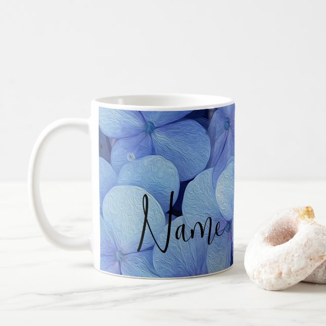 Personlig Flowers Blommigt Design Coffee Mugg (Med munk)