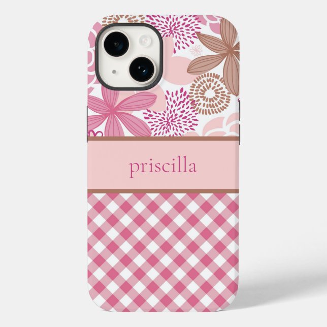 Personlig Flowers och Pput Phone Case (Baksida)