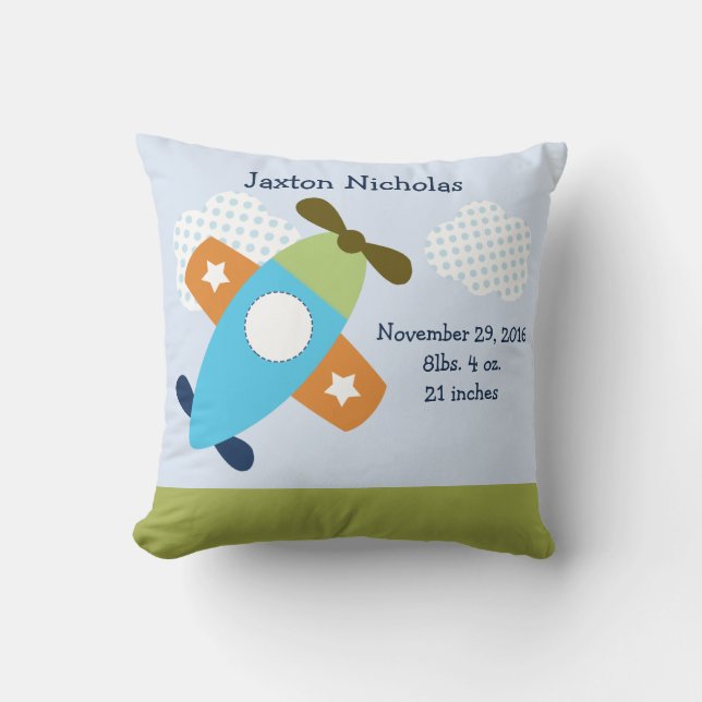 Personlig Flygplan som tar flygaktsamheten Kudde (Framsida)