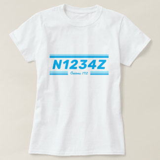 Personlig Flygplansnummer T-Shirt