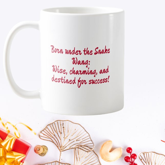Personlig född under Snake China Zodiac Kaffemugg (Skapare uppladdad)
