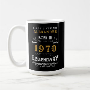 Personlig födelsedag 1970 Lägg till namnet Förklar Kaffemugg