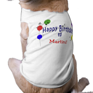 Personlig Födelsedag Sång Husdjurströja