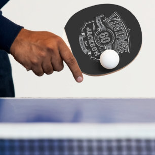 Personlig Födelsedag som åldrats perfekt med åren Pingisracket