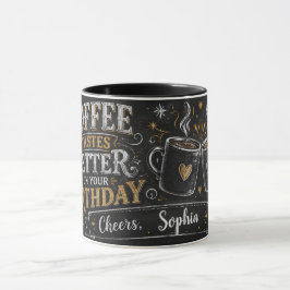 Personlig födelsedags kaffemugg