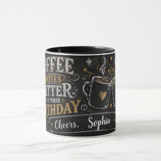 Personlig födelsedags kaffemugg
