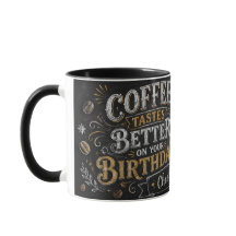 Personlig födelsedags kaffemugg