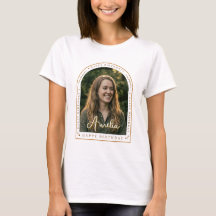 Personlig födelsedags T-shirt | Anpassad foto text