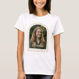 Personlig födelsedags T-shirt | Anpassad foto text