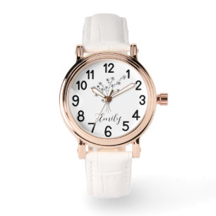 Personlig Födelsedagsblomma Armbandsur