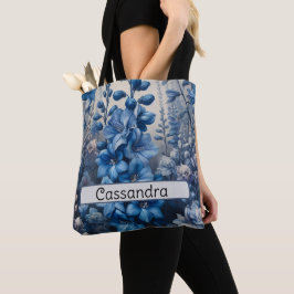Personlig Födelsedagsblomma Riddarsporre Juli Tygkasse