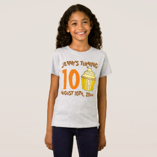 Personlig Födelsedagsfest Favoritcupkaka T-shirt