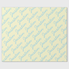 Personlig Födelsedagsfest Namn Wrapping Papper Presentpapper