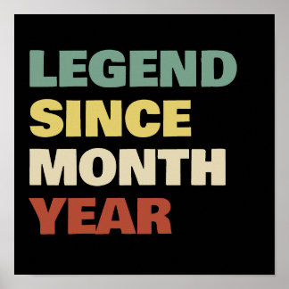 Personlig födelsedagsförklaring sedan citat Slogan Poster