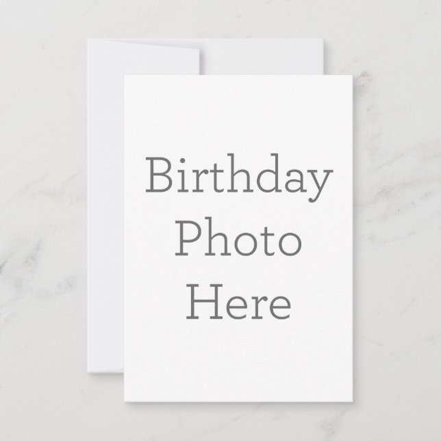 8.9 x 12.7 cm Platt Save The Date-kort (Framsida)