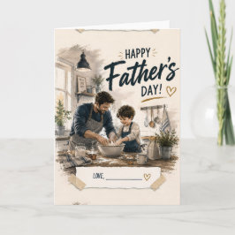 Personlig födelsedagsgratulationskort för pappa kort