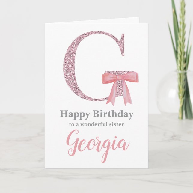 Personlig födelsedagskort för henne - Brev G Helgkort (Framsida)