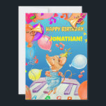 Personlig födelsedagskort för pojkar tack<br><div class="desc">Idag är det din födelsedag,  så hoppa inte över en sekund .</div>