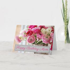 Personlig födelsedagskort - Shabby chic Bouquet Kort