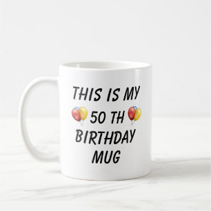 Personlig födelsedagsmugg, kaffemugg