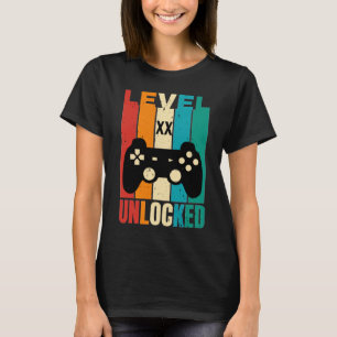 Personlig Födelsedagsnivå XX Olåst T-Shirt