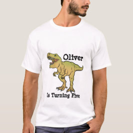 Personlig födelsedagspresent för pappa med T Rex-d Shirt