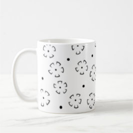 Personlig födelsedagspresent med blommönstrad mapp kaffemugg
