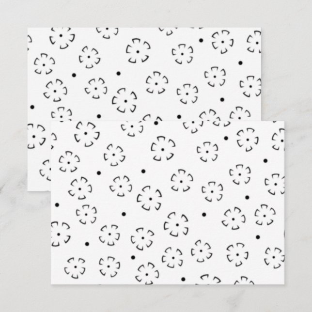 Personlig födelsedagspresentmapp med blommotiv (Fram/baksida)