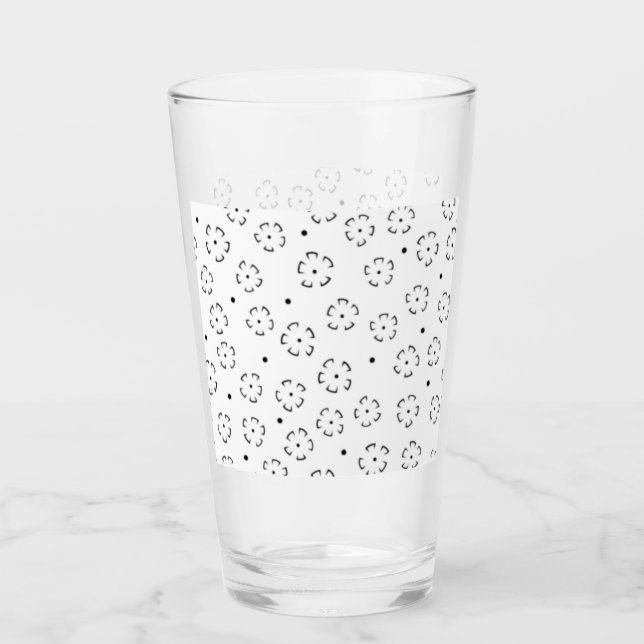 Personlig födelsedagspresentmapp med blommotiv glaskopp (Framsida)