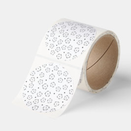 Personlig födelsedagspresentmapp med blommotiv runt klistermärke