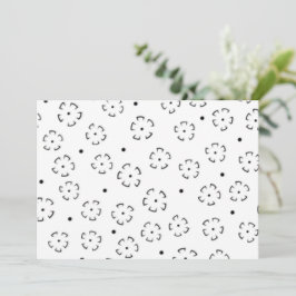 Personlig födelsedagspresentmapp med blommotiv tack kort
