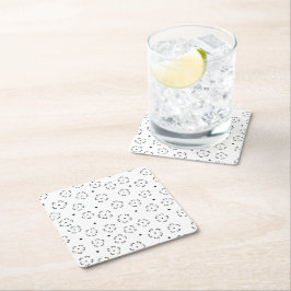 Personlig födelsedagspresentmapp med blommotiv underlägg papper kvadrat