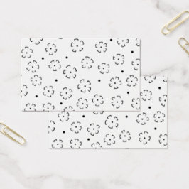 Personlig födelsedagspresentmapp med blommotiv visitkort