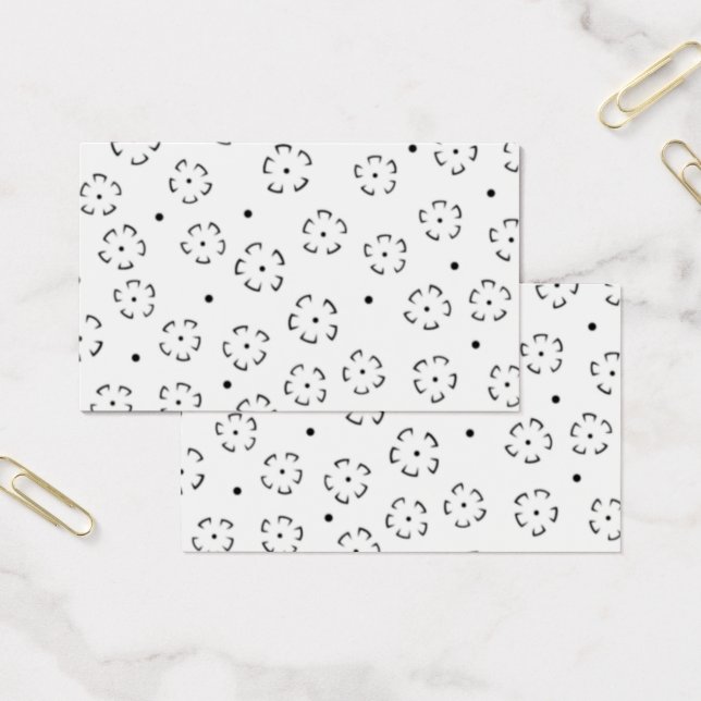 Personlig födelsedagspresentmapp med blommotiv visitkort (Kontor)