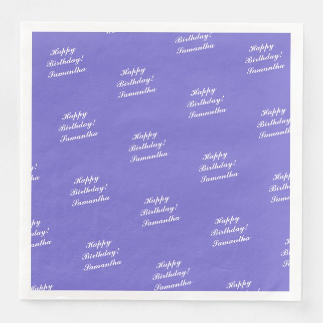 Personlig födelsedagsservett - HAMbyWG Pappersservett (Framsida)