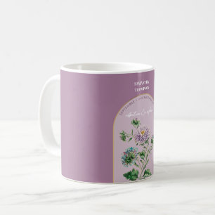 Personlig Födelsedatum - blomman - Månad september Kaffemugg