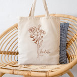 Personlig Födelsemånad, blomma April Rust Tygkasse<br><div class="desc">En vacker botanisk bukett av Daisy blommor är födelsemånaden i april. Den perfekta presenten som visar din favoritperson hur mycket du bryr dig. Perfekt för tillfällen som födelsedagar,  bästa vänner,  Mors dag,  brudgåva,  maid of honor,  ny mamma och så mycket mer! Enkel Personlig med ditt namnval.</div>