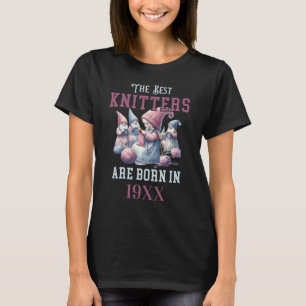 Personlig Födelsemittår för Knitting Älskare T Shirt