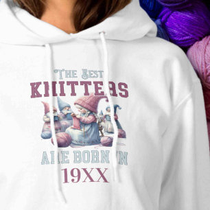 Personlig Födelsemittår för Knitting Älskare T Shirt