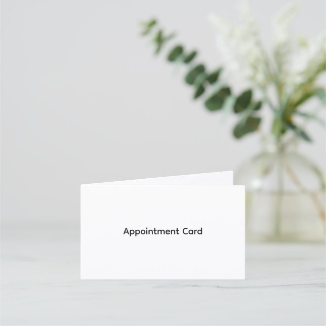 Personlig Folding Affärsmöteskort Tidsbeställning Kort (Framsida)