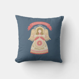 Personlig Folk Art Angel Kudde