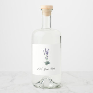 Personlig Food Beverage Lavender Herb etikett set