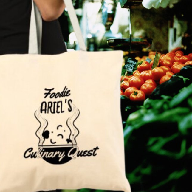 Personlig Foodie Culinary Quest Chef Cook Gift Tygkasse (Shop now to embark on your culinary quest in style!)